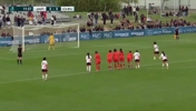 中国U16女足丢球!童苏欣犯规送点!林祐未点射破门!