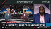 Shams分析76人最终拿下杰伦布朗，是因为其他球队退出了